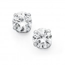 Sterling-Silver-5mm-Cubic-Zirconia-Stud-Earrings Sale