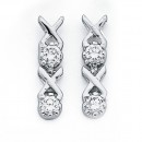 Hugs-and-Kisses-Cubic-Zirconia-Drop-Earrings-in-Sterling-Silver Sale