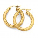 9ct-Gold-15mm-Twist-Hoop-Earrings Sale