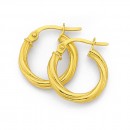 9ct-10mm-Twist-Hoop-Earrings Sale