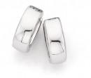 Polished-Huggie-Earrings-in-9ct-White-Gold Sale