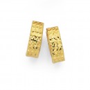 Diamond-Cut-Huggies-in-9ct-Yellow-Gold Sale