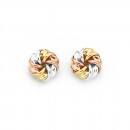 Knot-Studs-in-9ct-Tri-Tone-Gold Sale