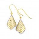 9ct-Two-Tone-Earrings Sale