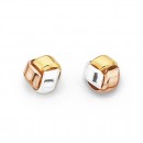 9ct-Tri-Tone-Knot-Studs Sale