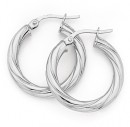 9ct-White-Gold-21mm-Twist-Hoops-21mm Sale