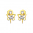 9ct-Cubic-Zirconia-Butterfly-Swing-Studs Sale