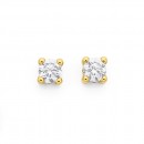 9ct-Cubic-Zirconia-Studs Sale