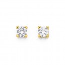 9ct-6mm-Cubic-Zirconia-Studs Sale