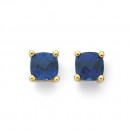 9ct-Created-Sapphire-Stud-Earrings Sale