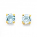 Aquamarine-Stud-Earrings-in-9ct-Yellow-Gold Sale