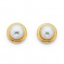 9ct-55mm-Freshwater-Pearl-Studs Sale