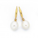 9ct-8mm-Freshwater-Pearl-Teardrop-Earrings Sale