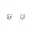 9ct-White-Gold-Diamond-screw-back-Studs-Total-Diamond-Weight25ct Sale