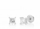 18ct-White-Gold-Princess-Cut-Diamond-Screwback-Studs-Total-Diamond-Weight75ct Sale