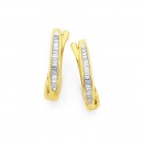 9ct-Diamond-Hoops Sale