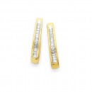 9ct-Diamond-Huggies-Earrings Sale