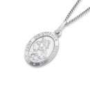 Sterling-Silver-16mm-St-Christopher-Pendant Sale