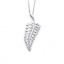 Silver-Fern-Pendant-in-Sterling-Silver Sale