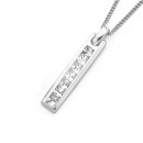 Cubic-Zirconia-Bar-Pendant-in-Sterling-Silver Sale