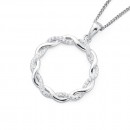 Cubic-Zirconia-Twisted-Wreath-Pendant-in-Cubic-Zirconia Sale