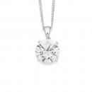 Cubic-Zirconia-Pendant-in-Sterling-Silver Sale