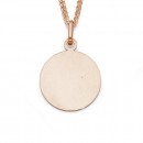 9ct-14mm-Rose-Gold-Engravable-Disc-Pendant Sale