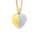 9ct-Crystal-Heart-Pendant Sale