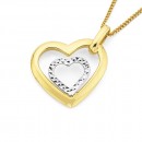 9ct-Two-Tone-Double-Heart-Pendant Sale