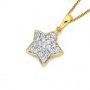 9ct-Cubic-Zirconia-Star-Pendnt Sale