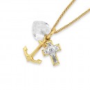 9ct-Cubic-Zirconia-Faith-Hope-Charity-Pendant Sale