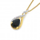 9ct-Sapphire-Diamond-Pendant Sale