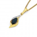 9ct-Sapphire-Diamond-Pendant Sale