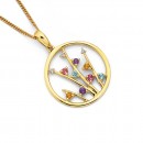 9ct-Gemstone-Diamond-Pendant Sale