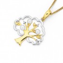 9ct-Freshwater-Pearl-Diamond-Tree-of-Life-Pendant Sale