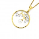 9ct-Freshwater-Pearl-Diamond-Pendant Sale