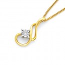 9ct-Diamond-Twist-Pendant Sale