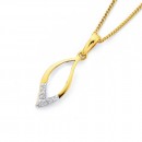 9ct-Diamond-Set-Pendant Sale