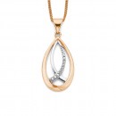 9ct-Rose-Gold-Diamond-Set-Pendant Sale