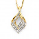 9ct-Diamond-Teardrop-Pendant Sale