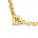 9ct-50cm-Solid-Belcher-Bolt-Ring-Necklace Sale