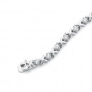 Sterling-Silver-Cubic-Zirconia-Kiss-Bracelet Sale