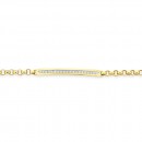 9ct-Diamond-ID-Belcher-Bracelet-TDW15ct Sale