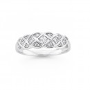 9ct-White-Gold-Diamond-Set-Plait-Ring Sale