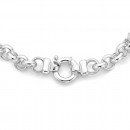 Sterling-Silver-45cm-Belcher-Bolt-Ring-Necklet Sale