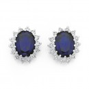 Sterling-Silver-Cubic-Zirconia-Cluster-Studs Sale