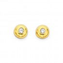 9ct-Dome-Cubic-Zirconia-Studs Sale