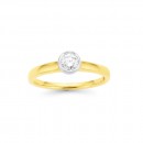 9ct-30ct-Diamond-Solitaire-Rubover-Set-Ring Sale