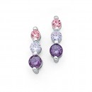 Sterling-Silver-Cubic-Zirconia-Earrings Sale