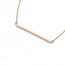 9ct-Rose-Gold-45cm-Bar-Necklet Sale